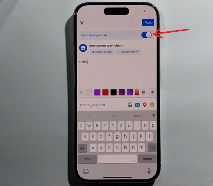 publier anonymement sur mobile